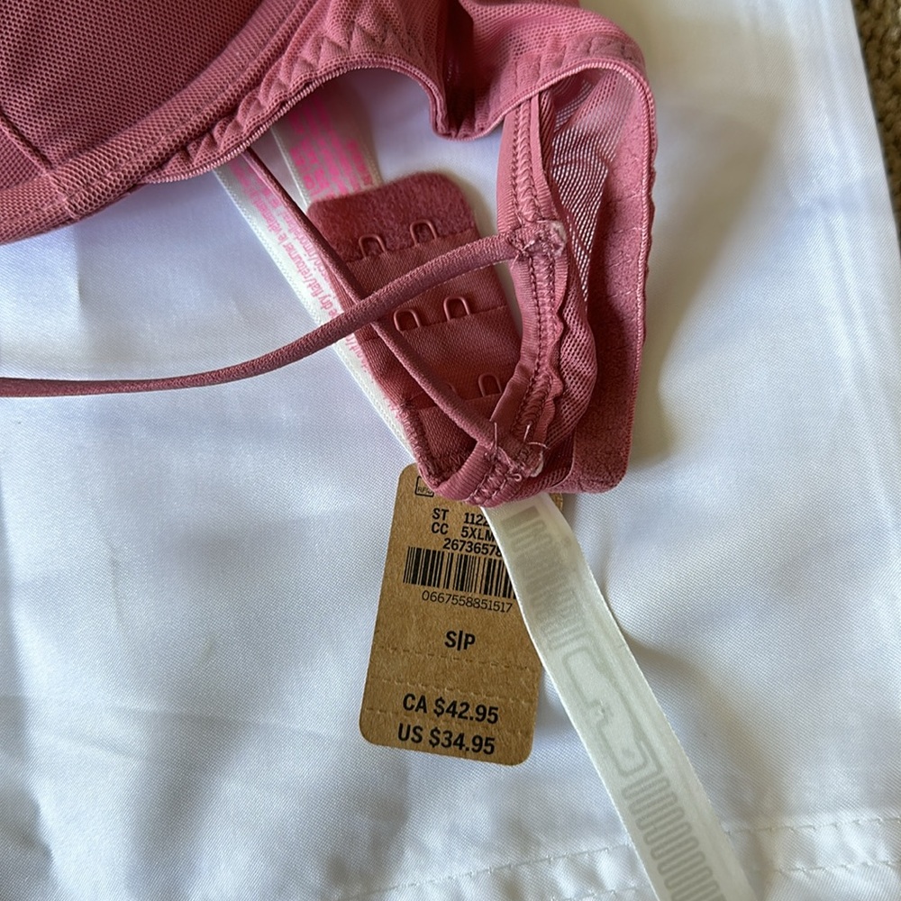 Victoria’s Secret PINK Bandeau Bra size small Mauve color with rhineston… - Picture 3 of 3